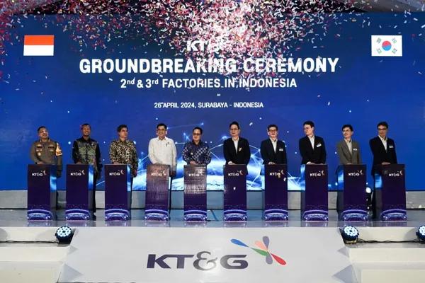 Perluas Ekspansi, KT&G Bangun Dua Pabrik Baru di Indonesia
