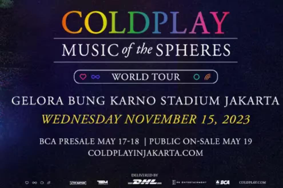 Ini Harga Resmi Tiket Konser Coldplay di Indonesia