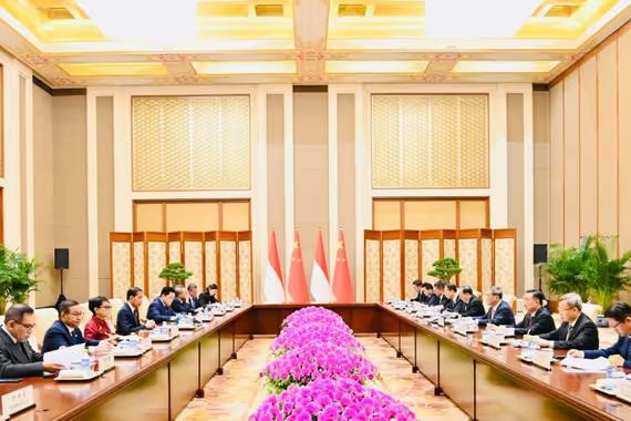 Pertemuan Jokowi dengan PM Cina, Li Qiang.