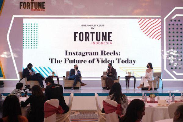 Fortune Indonesia Breakfast Club bertajuk “Instagram Reels: The Future of Video Today” yang diselenggarakan pada Jumat (14/1/22) di Four Seasons Hotel, Jakarta (Fortune Indonesia/Ridho Fauzan)
