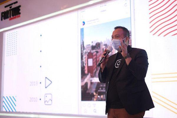 Head of Client Solutions Meta Indonesia, Mifza Muzayan, saat menghadiri Fortune Indonesia Breakfast Club bertajuk “Instagram Reels: The Future of Video Today” yang diselenggarakan pada Jumat (14/1/22) di Four Seasons Hotel, Jakarta (Fortune Indonesia/Ridh