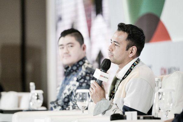 Artis sekaligus Chairman Rans Entertainment, Raffi Ahmad, dalam Fortune Indonesia Summit 2022, Kamis (19/5).