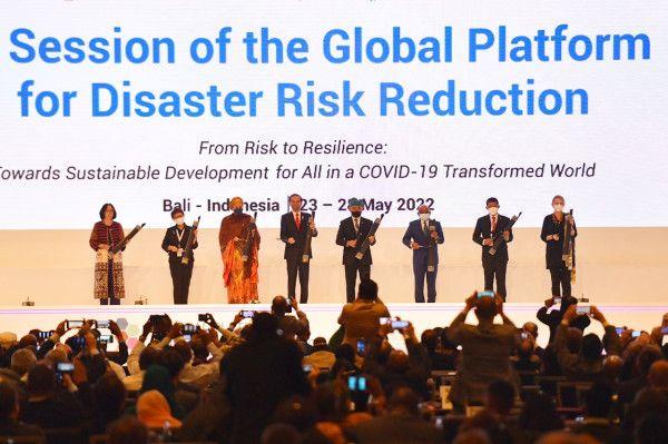 Presiden Jokowi secara resmi membuka Forum Global Pengurangan Risiko Bencana atau the 7th Global Platform for Disaster Risk Reduction (GPDRR) 2022.