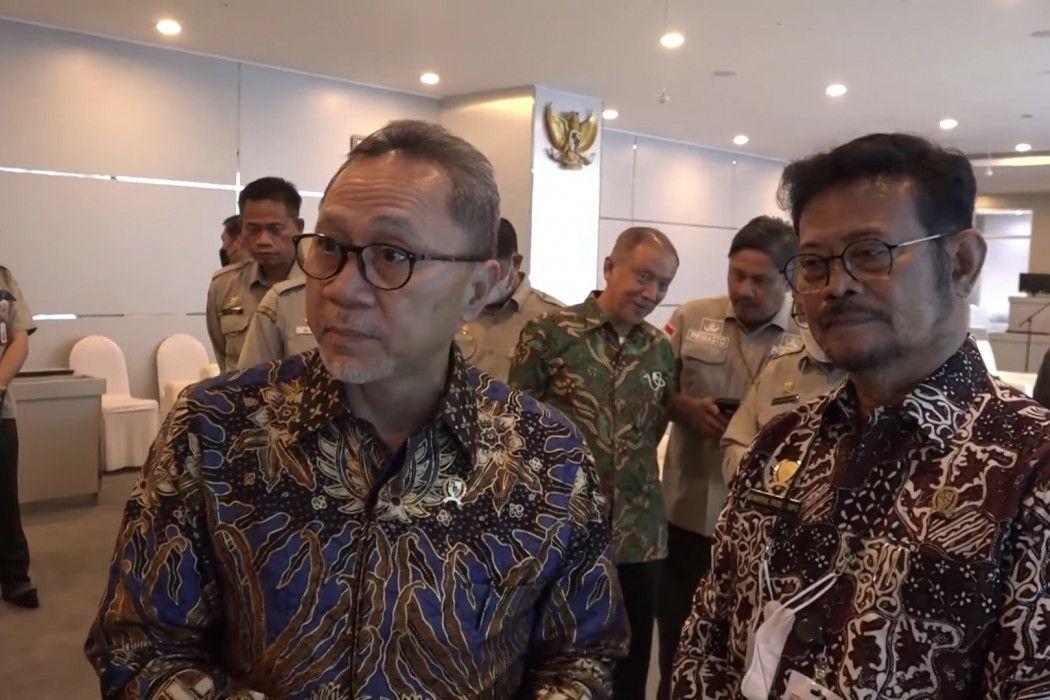 Mendag Zulhas Bertemu Mentan Bahas Dua Tugas Penting dari Jokowi