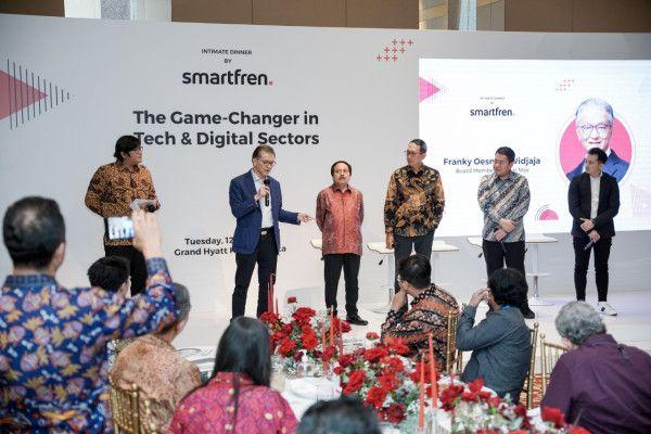 Diskusi bertema ‘The Game Changer in Tech & Digital Sectors’ di Hotel Grand Hyatt, Jakarta, Selasa (12/7).