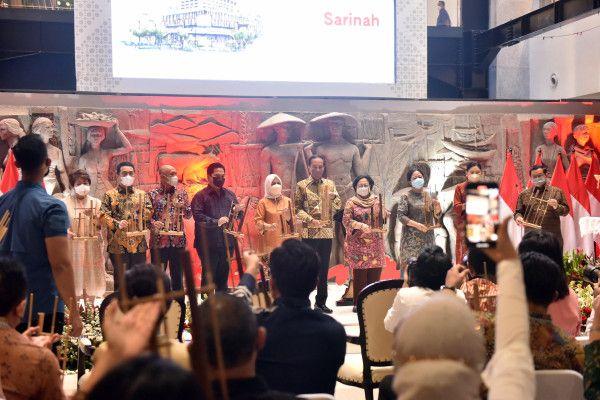 Presiden Jokowi pada Peresmian Transformasi Sarinah, di Gedung Sarinah, Jakarta Pusat, Kamis (14/7).