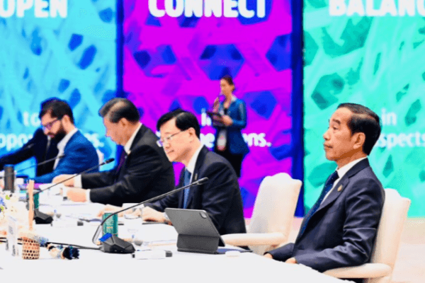 Presiden Jokowi di salah satu sesi KTT APEC 2022.