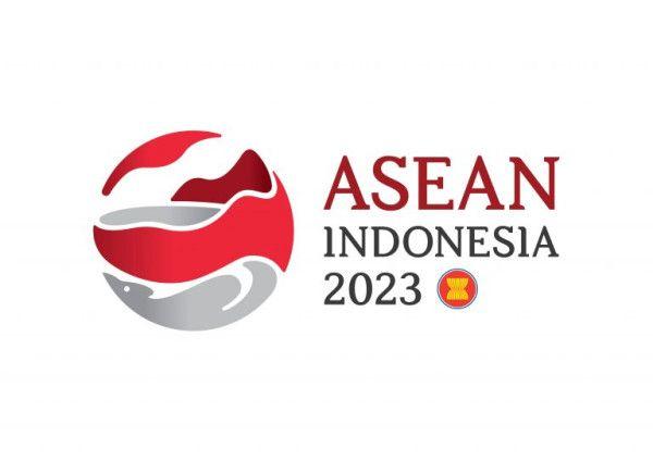Logo Keketuaan Indonesia di ASEAN 2023.