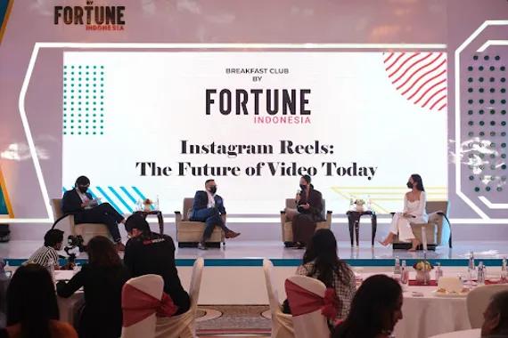 Fortune Indonesia Breakfast Club bertajuk “Instagram Reels: The Future of Video Today” yang diselenggarakan pada Jumat (14/1/22) di Four Seasons Hotel, Jakarta (Fortune Indonesia/Ridho Fauzan)