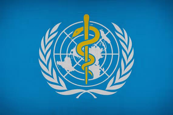 Simbol World Health Organization (WHO).
