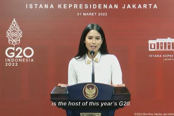 Maudy Ayunda, Juru Bicara Presidensi G20 Indonesia.