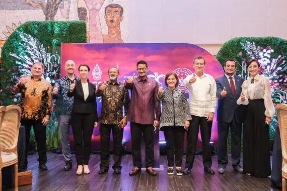 Acara peluncuran Side Events Pariwisata dan Ekonomi Kreatif Presidensi G20 Indonesia, Rabu (20/4).