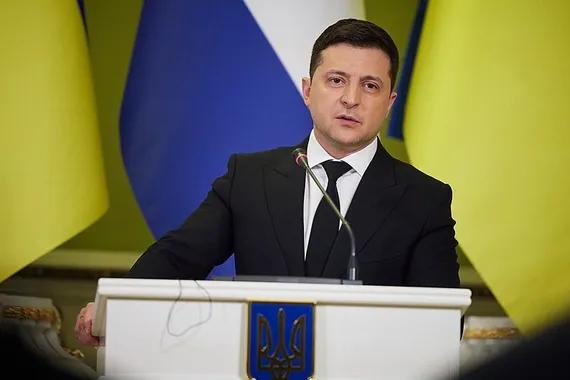 Presiden Ukraina, Volodymyr Zelensky.