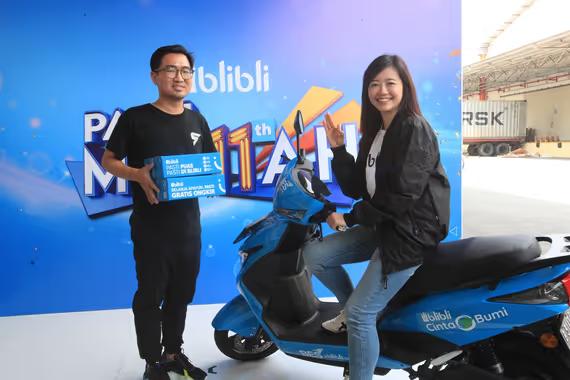 Peluncuran e-Bike ebagai salah satu komitmen Blibli membangun bisnis yang berkelanjutan.