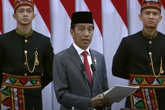 Presiden Jokowi pada Penyampaian Keterangan Pemerintah Atas RUU tentang APBN Tahun Anggaran 2023 Beserta Nota Keuangannya.