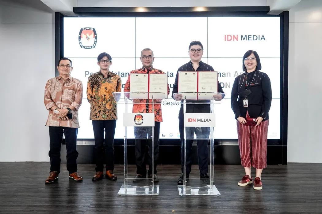 IDN Media dan KPU Sepakat Kerja Sama Sukseskan Pemilu 2024