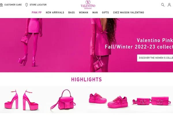 Rumah Mode Valentino Jadikan Situs Webnya Berkelanjutan