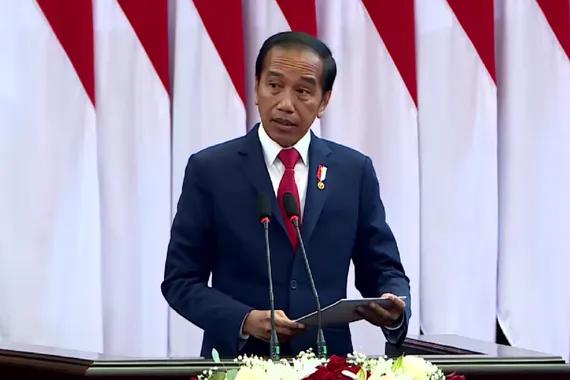 Presiden Jokowi saat membuka Sidang the 8th G20 Parliamentary Speakers’ Summit.
