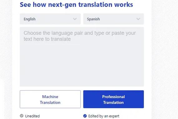 Translate.com adalah website penerjemah bahasa