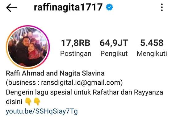 instagram Raffi Ahmad