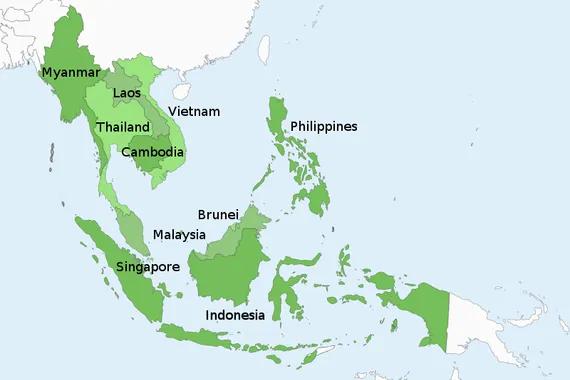 peta anggota ASEAN