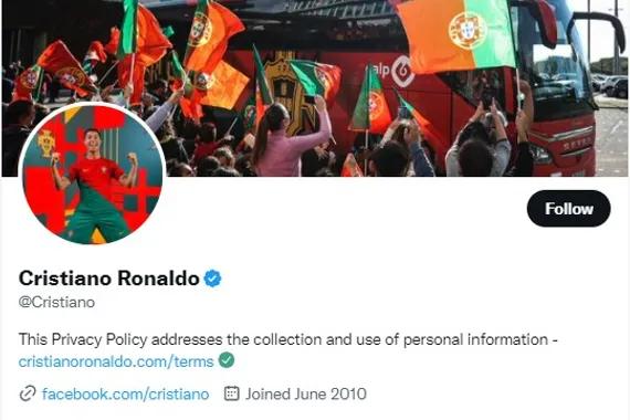 Twitter Cristiano Ronaldo