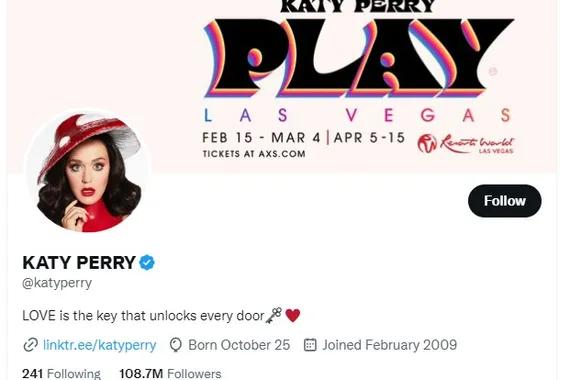 Twitter Katy Perry