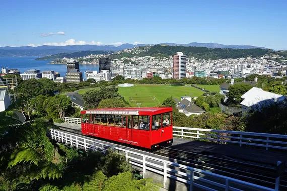 Ilustrasi kota Wellington, New Zealand.