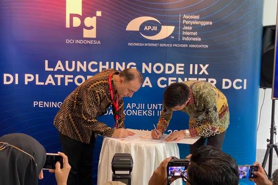 Launching Node IIX Platform Data Center DCI di Kantor DCI Indonesia, Cibitung, Bekasi, Jawa Barat, Selasa (17/1). Dok/Fortune Indonesia/Luky Maulana.