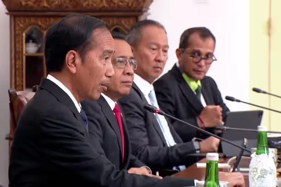 Presiden Jokowi dalam pertemuan bilateral dengan PM Timor Leste, Taur Matan Ruak. Senin (13/2).