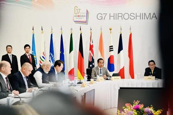 Di Forum KTT G7, Jokowi Minta Diskriminasi Perdagangan Dihentikan