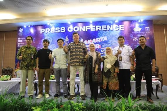 Konferensi pers Jakarta Fair Kemayoran 2023.