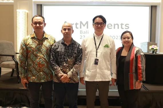 Konferensi pers ArtMoments di InterContinental Bali Resort.