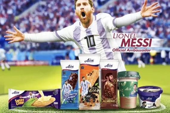 Inovasi AICE menghadirkan seri varian Lionel Messi, yang merupakan Official Ambassador.
