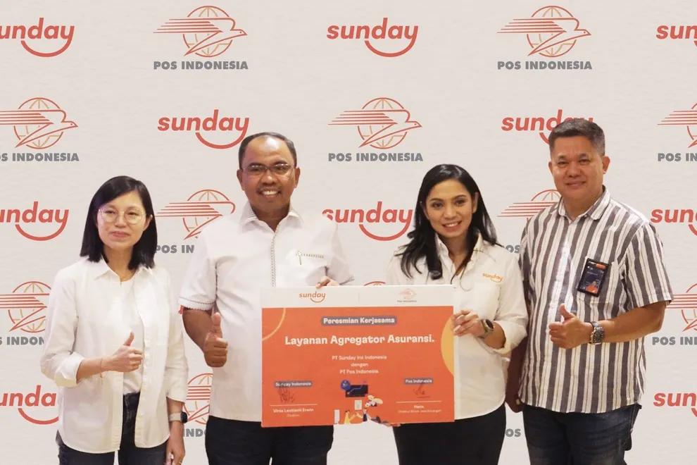Pos Indonesia Gandeng Sunday Lengkapi Pospay dengan Layanan Asuransi