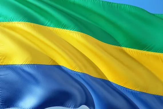Bendera Gabon.