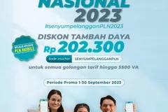 PLN Tebar Promo Tambah Daya, Cuma Rp202.300 per 1-31 September 2023