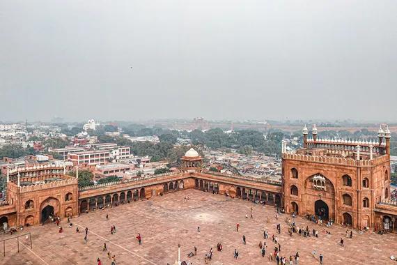 Menara Mesjid Delhi Jama.
