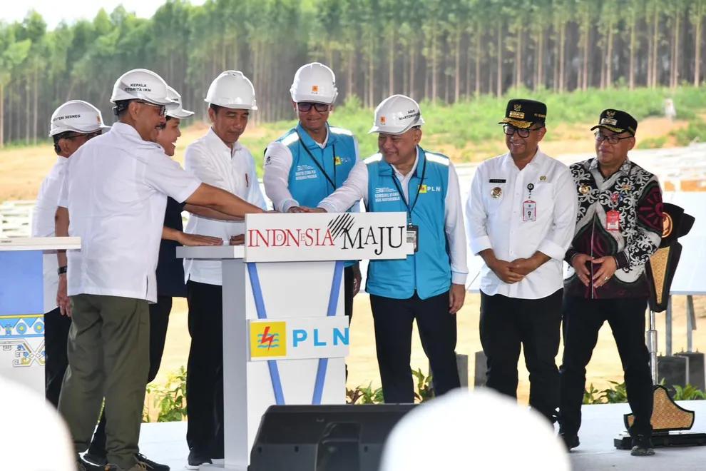 Presiden Jokowi Groundbreaking Pembangunan PLTS PLN di IKN Nusantara