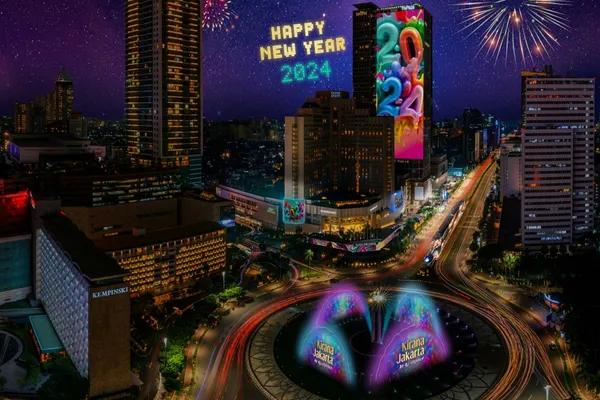 Malam Tahun Baru 2024, Jakarta Gelar Karnaval 500 Drone di Bundaran HI