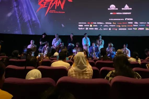 Konferensi pers usai Screening Pasar Setan, Selasa (27/2).